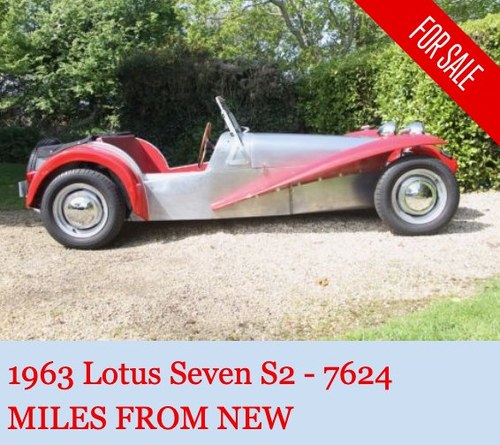 1963 Lotus Seven S2 - 7624 miles from new For Sale