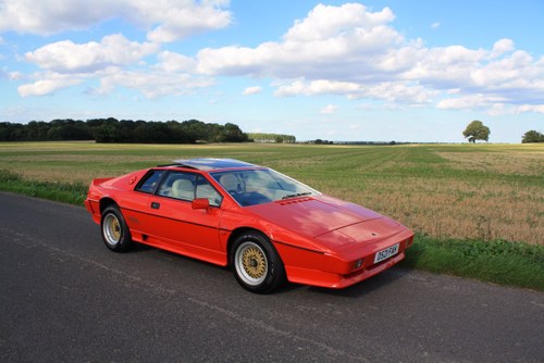 Lotus Esprit Turbo, 1986. Stunning example in Calypso Red. For Sale