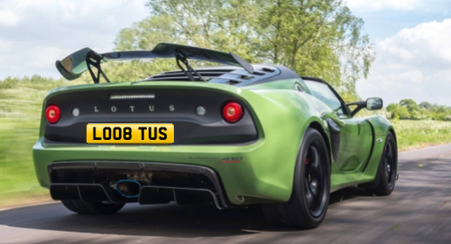 2008 LO08 TUS Number Plate SOLD