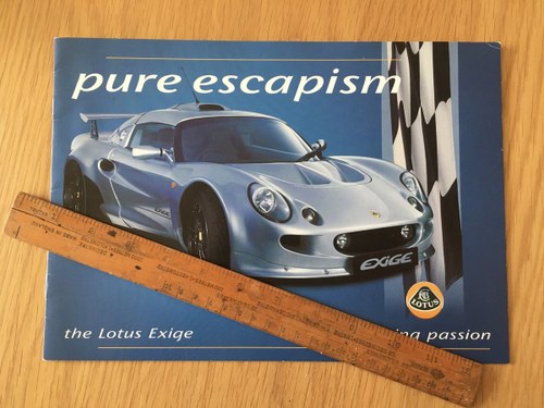 2000 Lotus Exige brochure SOLD