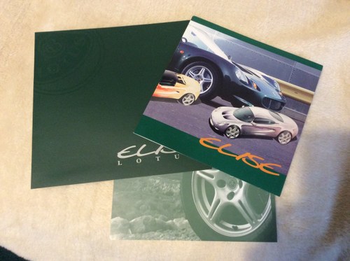 Early Sales brochures for Lotus Elise In vendita