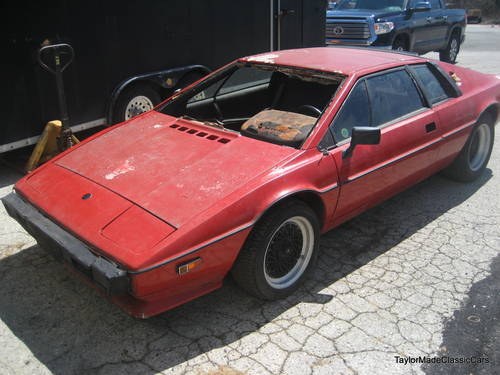 1979 Lotus Esprit S2 project $6,500 US Dollars For Sale