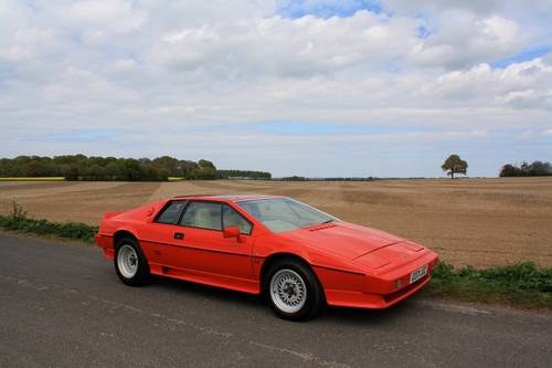 Lotus Esprit Turbo HC, 1987. Stunning Calypso Red with sand  For Sale