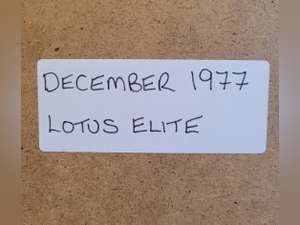 1987 Original 1977 Lotus Elite Framed Advert For Sale (picture 2 of 3)