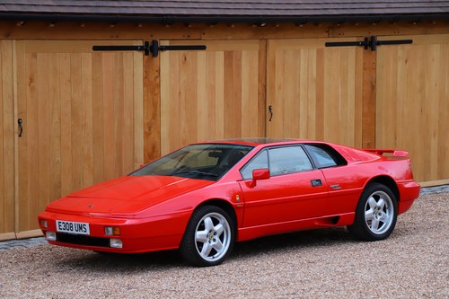 1989 Lotus Esprit Turbo, 1988 (February).   Calypso Red. In vendita