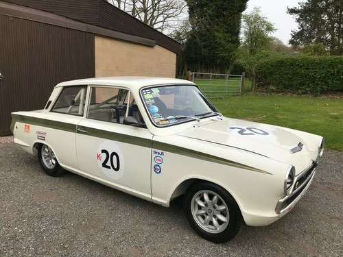 1965 LOTUS CORTINA F.I.A RACE CAR MASSIVE HISTORY STUNNING!! SÅLD