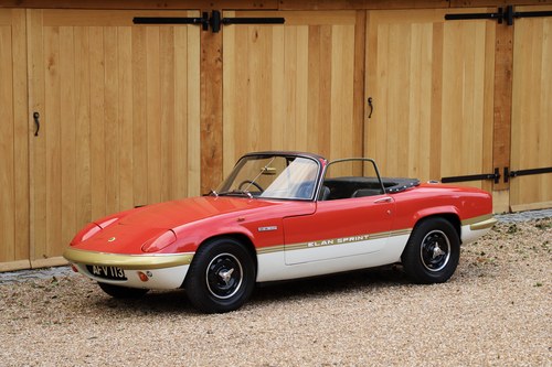 Lotus Elan Sprint DHC, 1973.  26,000 miles from new. For Sale