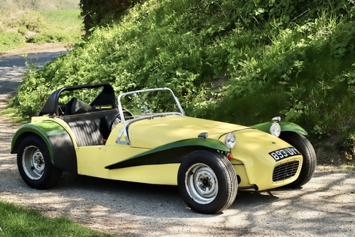 Lotus Seven S2, 1961.   Powerful 1600cc Ford Kent engine. For Sale
