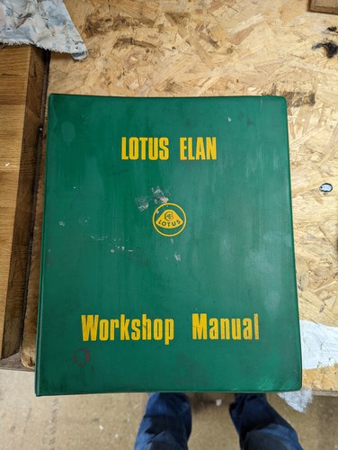 1965 Lotus Elan Workshop Manual In vendita