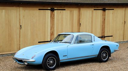 Lotus Elan+2S130/5, 1974.   Rare Olympic Blue with oatmeal