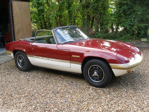 1973 LOTUS ELAN SPRINT DHC 1 OWNER REGENCY RED VERY RARE!! VENDIDO