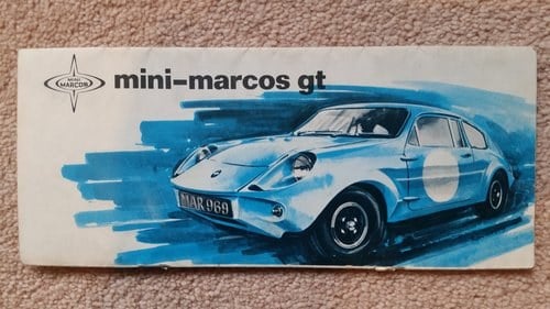 1969 Mini Marcos GT Sales Brochure. SOLD