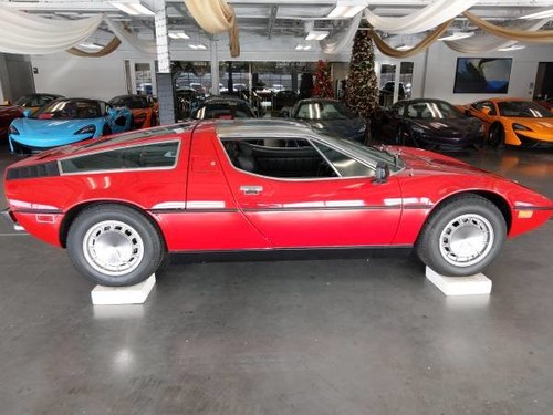 1973 Maserati Bora V-8 5 speed Rare 1 of 275 made low miles Red For Sale