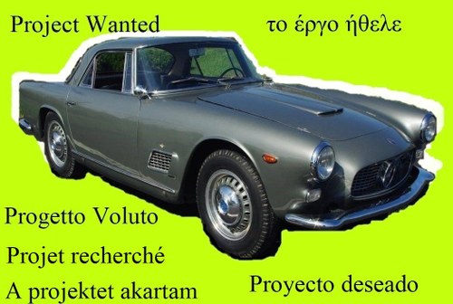 1960 Wanted Maserati 3500GT Project