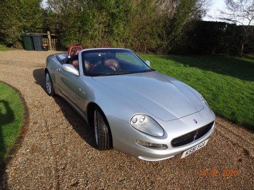 2002 MASERATI 4200 SPYDER CAMBIOCORSA For Sale by Auction