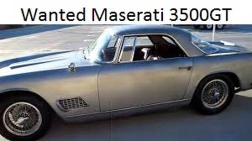 1960 Wanted a Maserati 3500GT