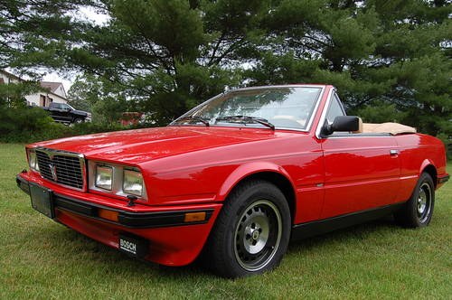 1987 Maserati BiTurbo Spyder Red/Tan 5-speed nice For Sale