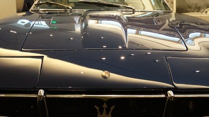 1969 Maserati Ghibli 4.9 SS, restored, Blue Sera Met.