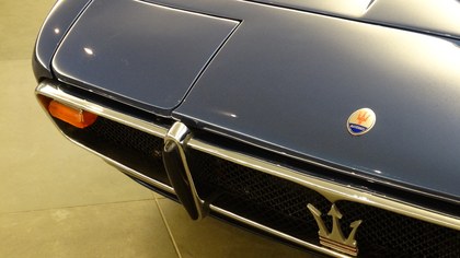 1969 Maserati Ghibli 4.9 SS, restored, Blue Sera Met.