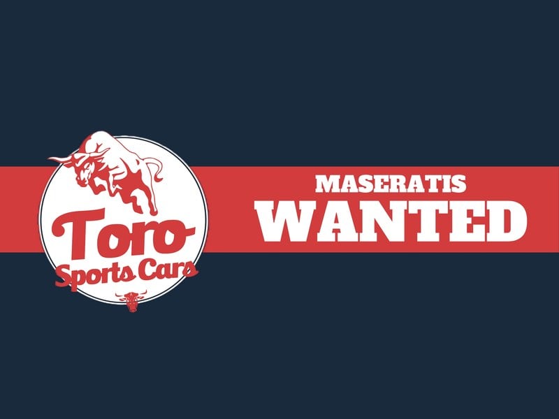 WANTED! ALL MASERATI MODELS CLASSIC & MODERN