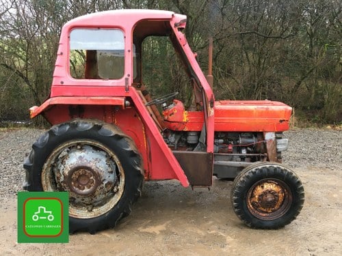 1968 MASSEY FERGUSON 135 WITH RARE DUPLE CAB ALL WORKS SEE VID  SOLD