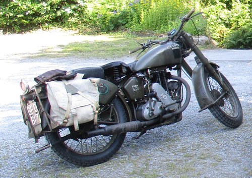 1941 WW2 Matchless G3L ready to go SOLD