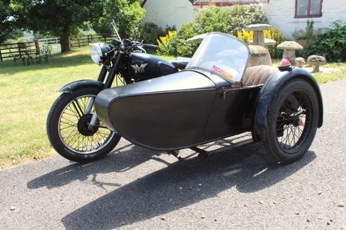 1947 Mtchless G80 500 With 1937 Swallow Side Car VERKAUFT