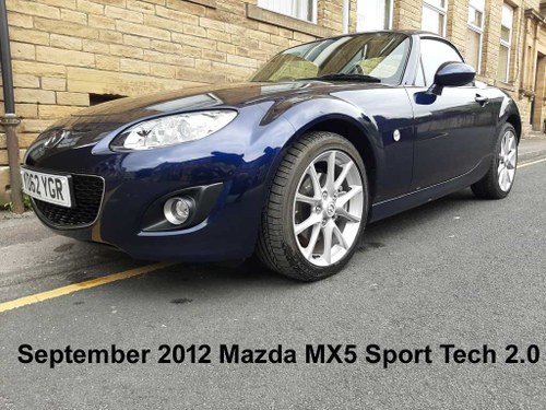 2012 MX5 Sport Tech 2.0 Hardtop Cabriolet For Sale