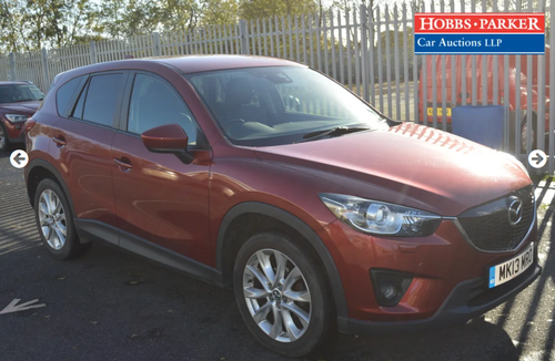2013 Mazda CX-5 Sport nav D 4x4 67,653 Mile for auction 25th For Sale by Auction