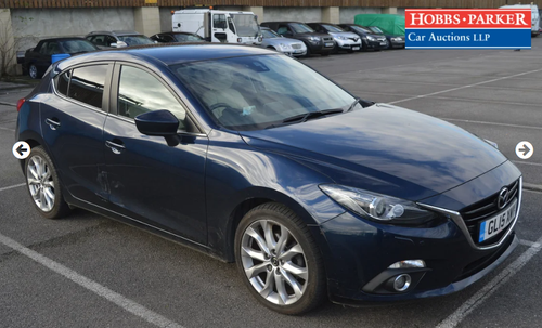 2015 Mazda 3 Sport Nav D 64,145 for auction 25th For Sale by Auction