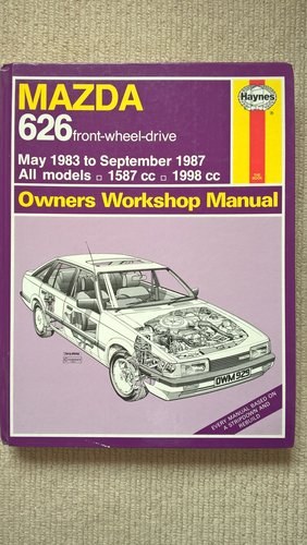 1983 Mazda 626 Owners Manual SOLD