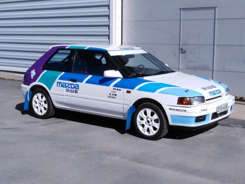 1990 Mazda 323 1.8 Turbo 4WD FIA Historic Rally Car Group A VENDUTO