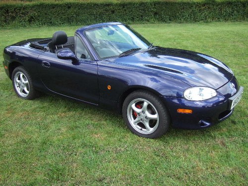 2005 Mazda MX5 Mk2.5 1.8i Convertible. Metallic Strato Blue. For Sale