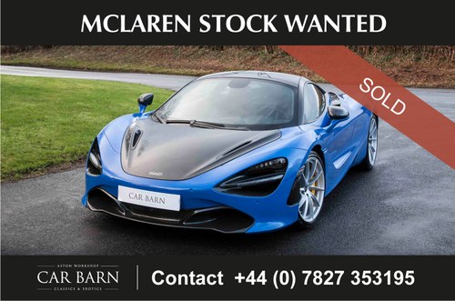 2019 McLaren Stock Wanted For Sale