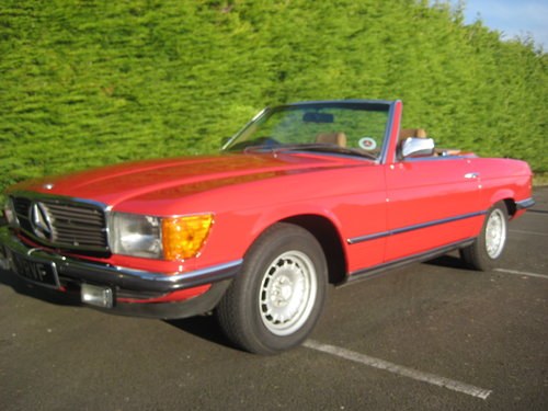 1982 Mercedes Benz 280SL 96,000 miles Signal Red. For Sale