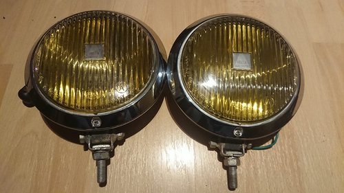 Hella 144 chrome yellow fog lights VW Porsche Kaufen Bei