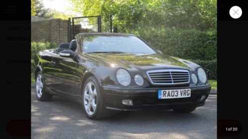 2003 Mercedes CLK320 Final Edition only 57k miles FMBSH For Sale