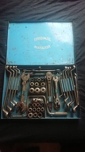 Vintage 1/2 Withworth Matador super chrome toolbox In vendita