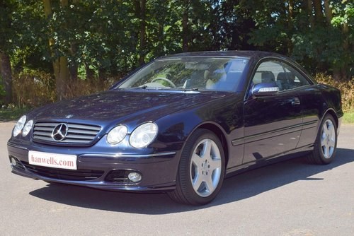 2002/52 Mercedes CL500 2 door Coupe in Tanzanite Blue For Sale