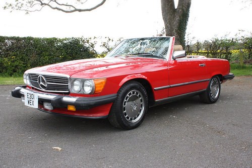 MERCEDES BENZ 560SL 1988 LHD, Completely rust free For Sale