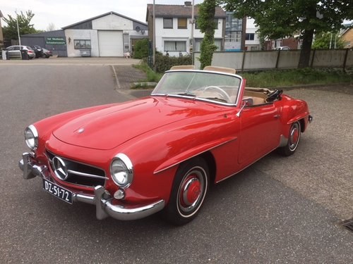 Very nice 1959 Mercedes 190SL in red for sale SOLD