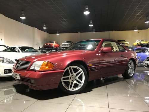 1995 Mercedes 500 SL RED WITH CREAM LEATHER 18INCH ALLOYS SOLD