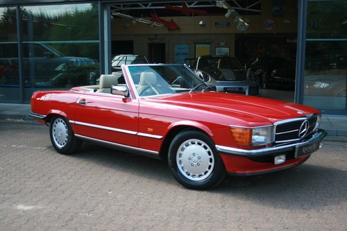 1988 Mercedes-Benz 500 SL - 53,942 miles - Signal Red For Sale