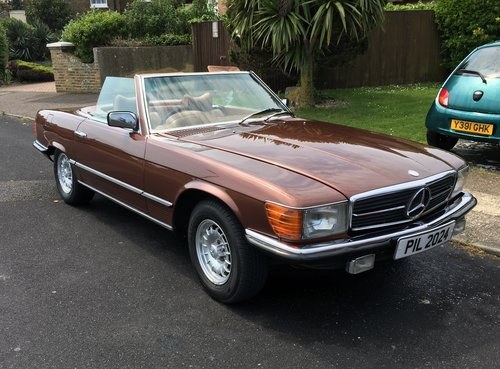 1979 Mercedes 350 SL Auto with Hard Top and Stand For Sale
