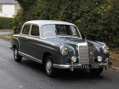 1958 Mercedes 220S Ponton, RHD 1 owner 56 yrs, 76k miles For Sale