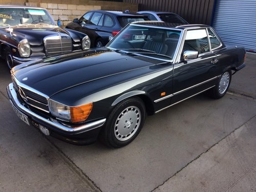 1988 Mercedes-Benz 420 SL R107 Blue/Black Grey Hide 73k Mls For Sale