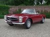 1971 Mercedes Benz 280SL Pagode European car, manual gearbox For Sale