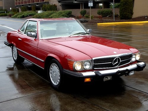 1976 Mercedes 450SL Roadster Convertible = Red driver $obo For Sale