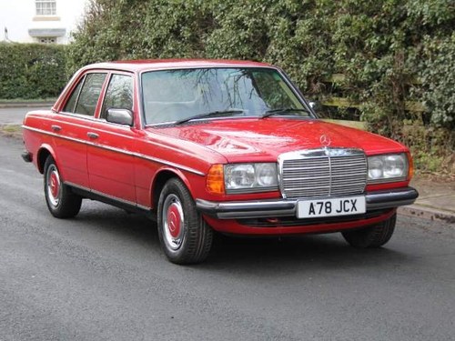 1983 Mercedes Benz 230E - 1 Owner from new,  full history SOLD