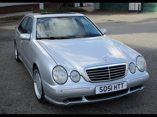 2002 Mercedes E55 AMG , two owners 79,000 FSH For Sale by Auction